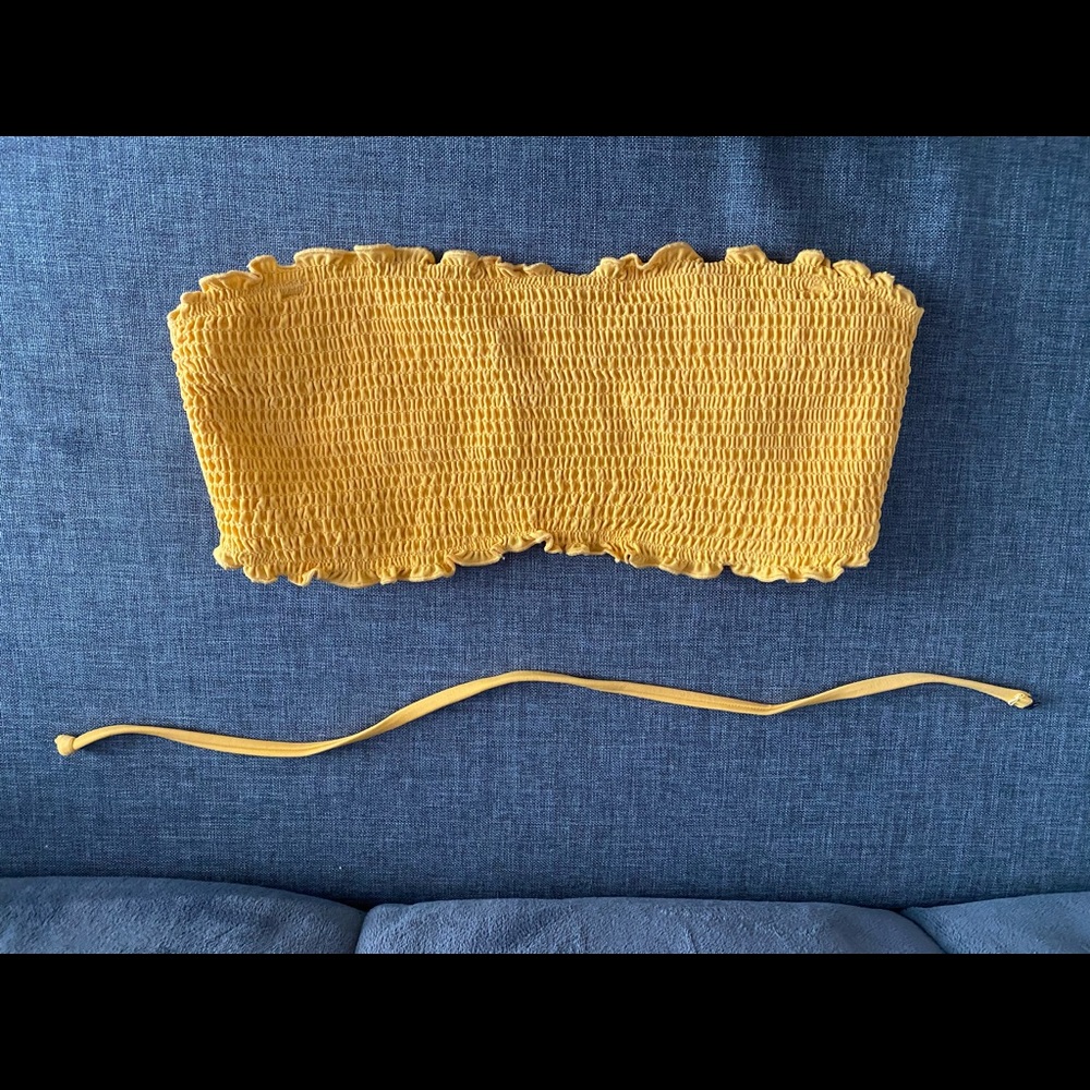 Hollister bando bikini top
